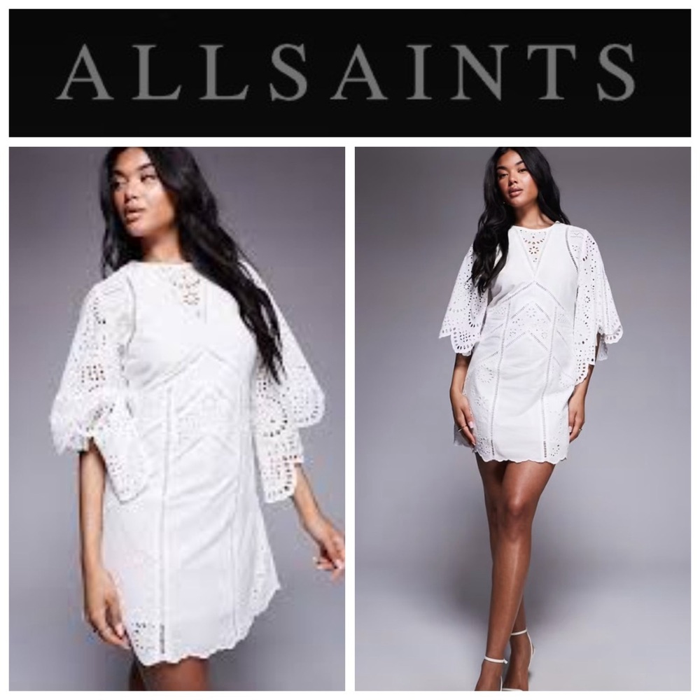 ALLSAINTS Luci Dress In White
